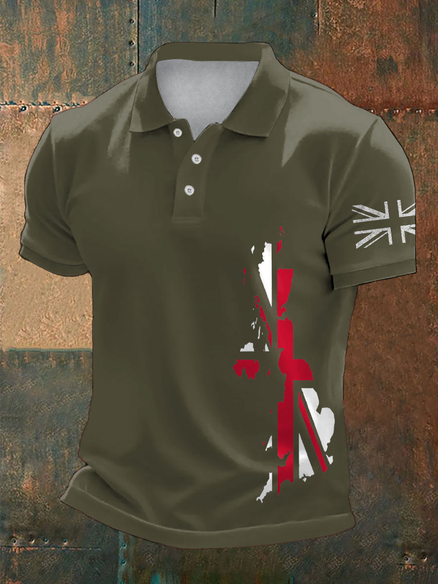 Men's UK Flag Pride Printed Casual Tops