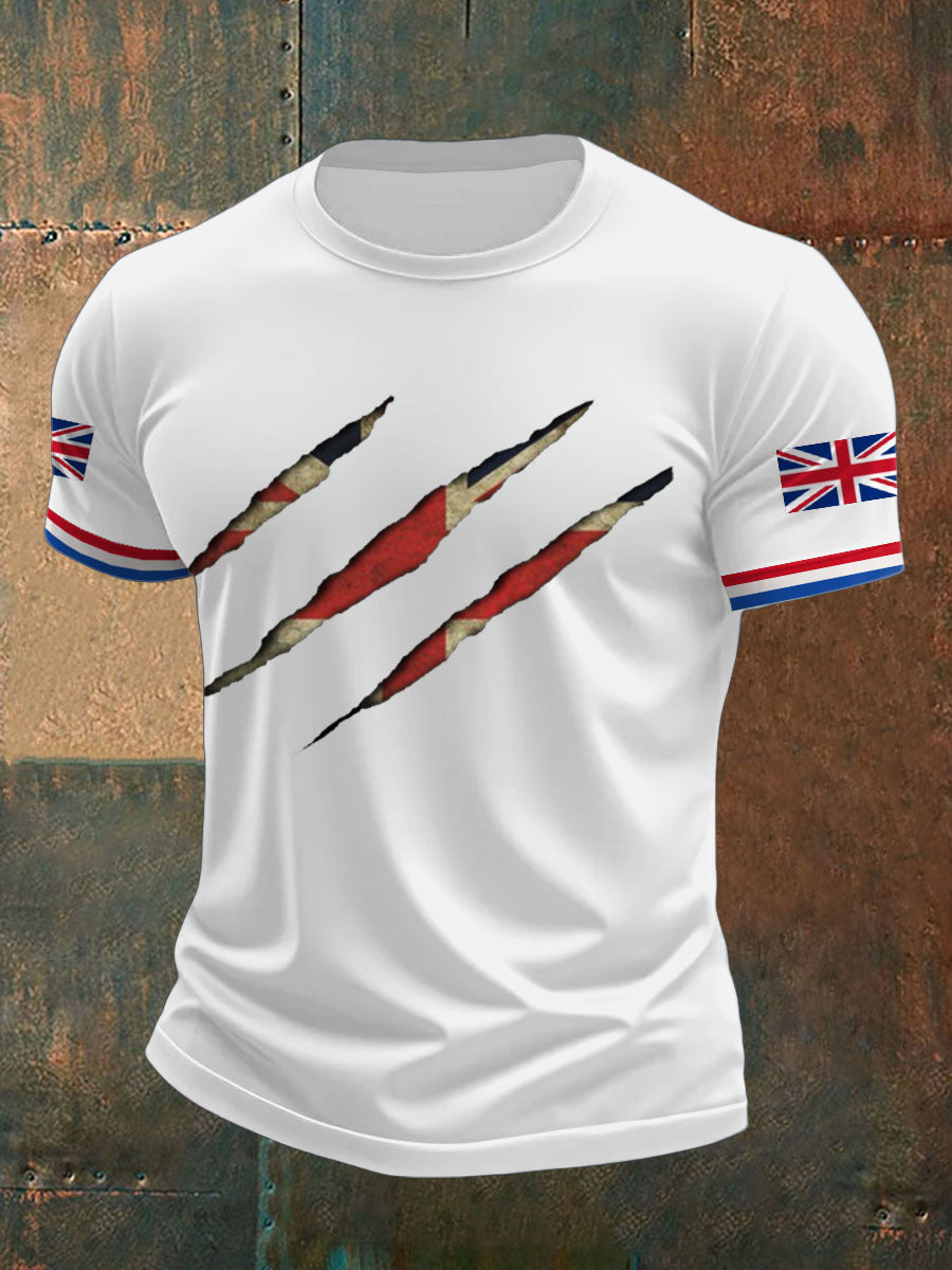 Men's UK Flag Printed T-shirt