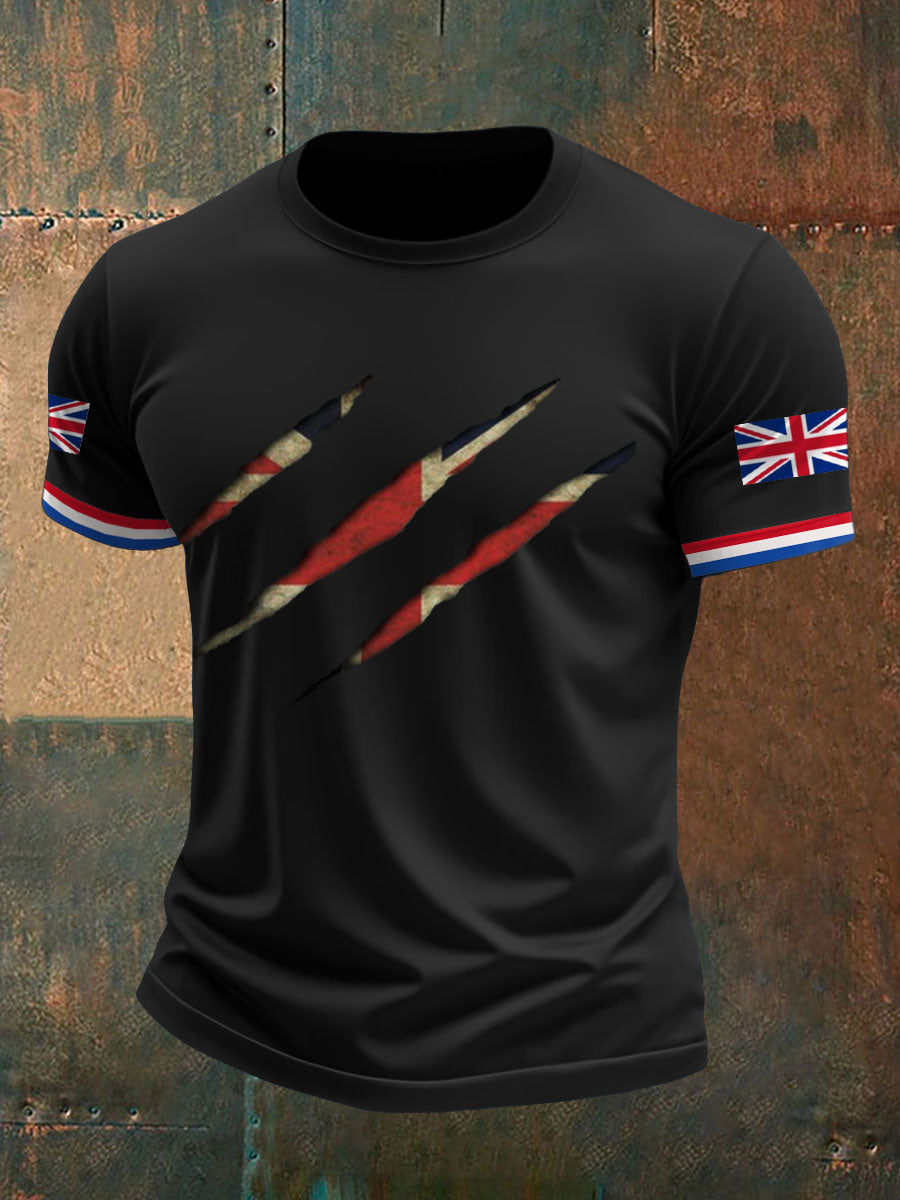Men's UK Flag Printed T-shirt