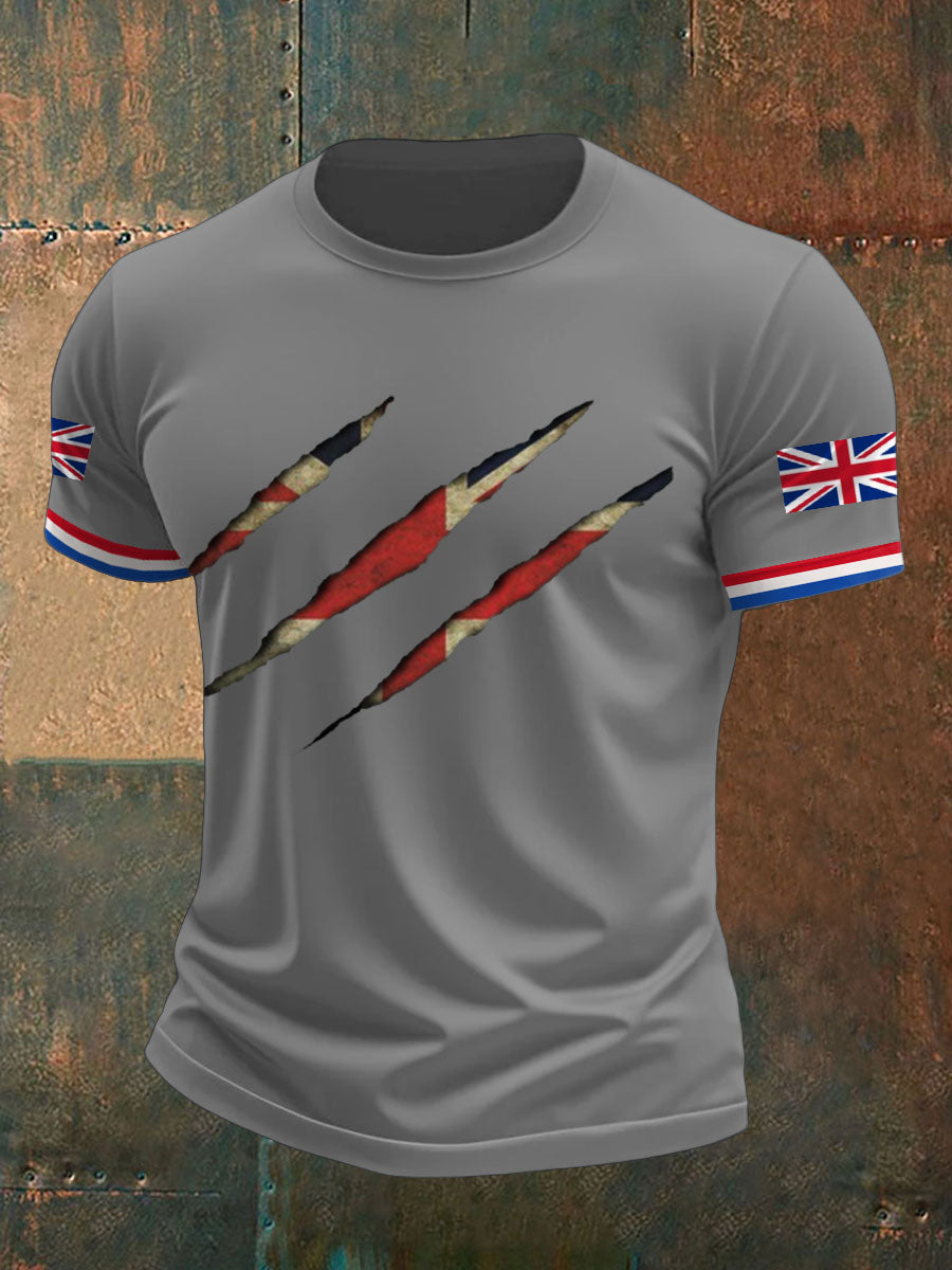 Men's UK Flag Printed T-shirt