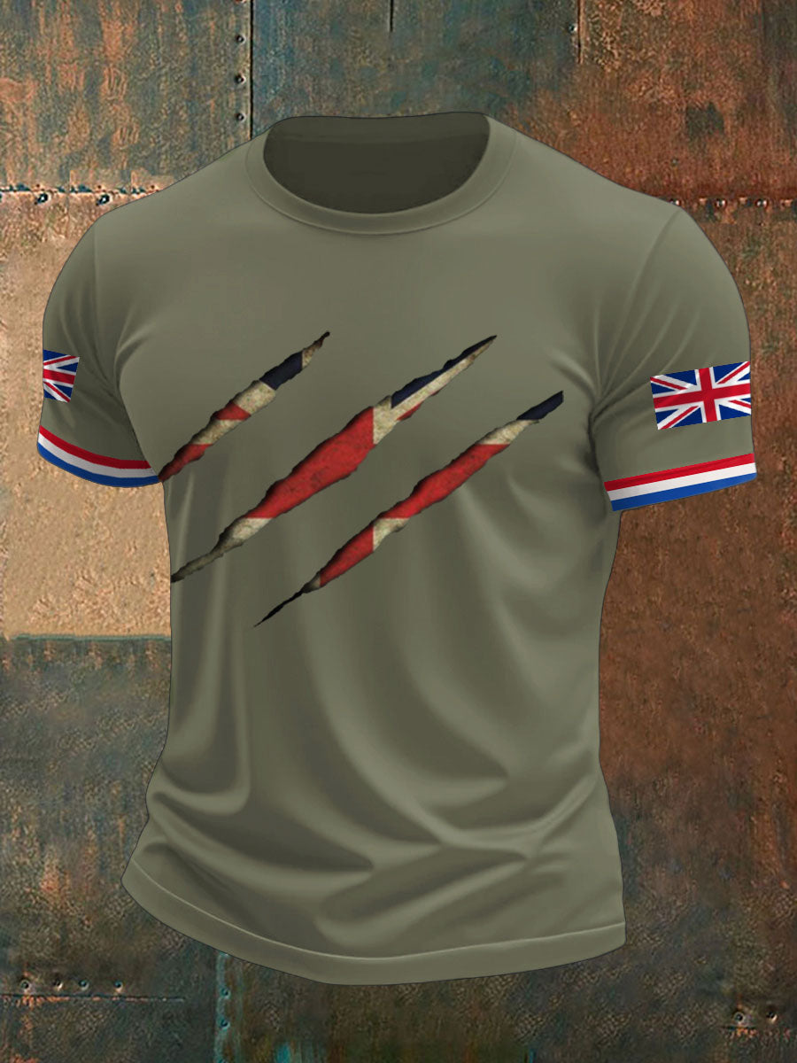 Men's UK Flag Printed T-shirt