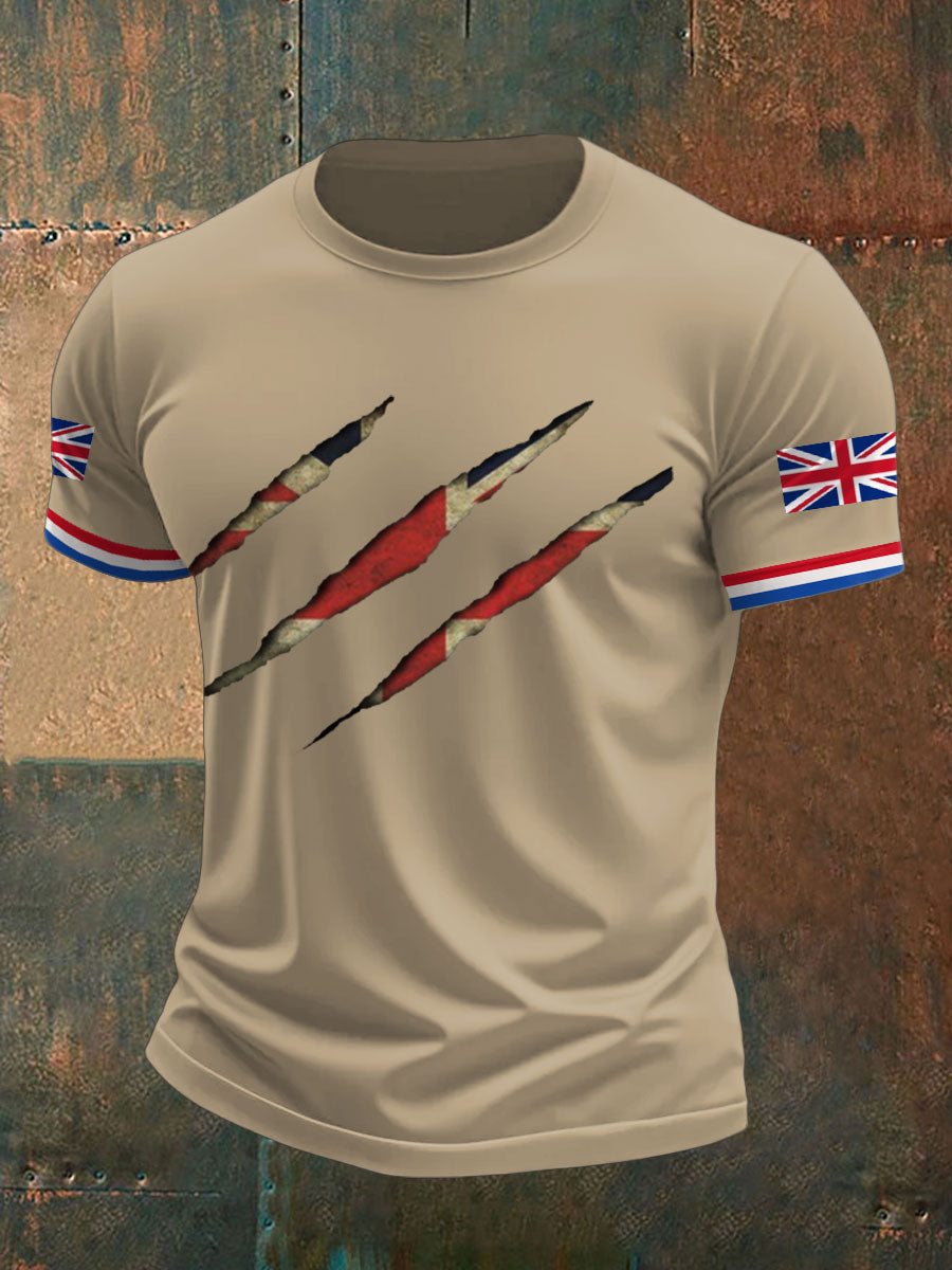 Men's UK Flag Printed T-shirt