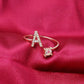 💍 Sconto del 50%! ❤️ Anello con iniziale "Amore" – Personalizzabile, regolabile e perfetto come regalo significativo per te o per la persona amata ✨