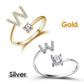 💍 Sconto del 50%! ❤️ Anello con iniziale "Amore" – Personalizzabile, regolabile e perfetto come regalo significativo per te o per la persona amata ✨