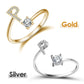 💍 Sconto del 50%! ❤️ Anello con iniziale "Amore" – Personalizzabile, regolabile e perfetto come regalo significativo per te o per la persona amata ✨