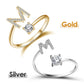 💍 Sconto del 50%! ❤️ Anello con iniziale "Amore" – Personalizzabile, regolabile e perfetto come regalo significativo per te o per la persona amata ✨