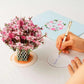 💐Regalo e decorazione 2 in 1 per ogni occasione🌸Biglietto pop-up con bouquet di fiori 3D
