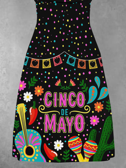 Vestido Estampado Cinco De Mayo para mujer