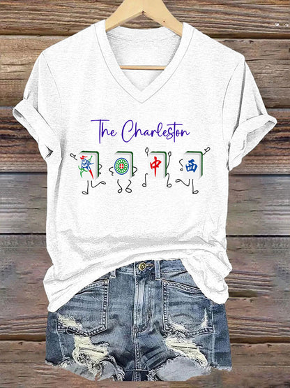 Camiseta de mujer Funny Mah Jongg Print