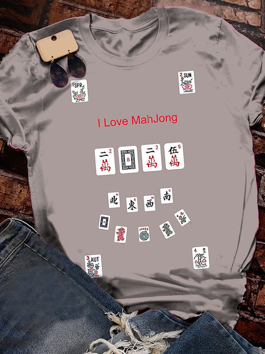 Camiseta mujer mahjong
