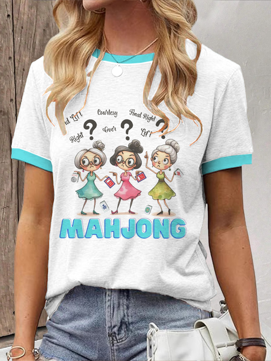 Camiseta para mujer Fun Mahjong Print