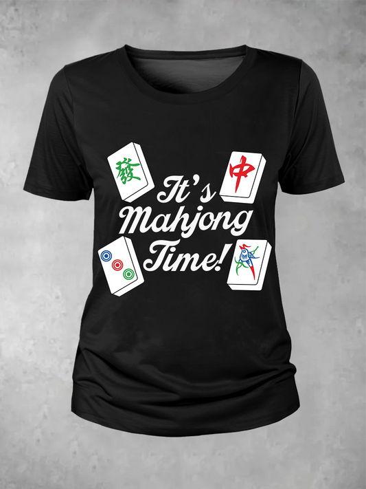 Camiseta de mujer it's mahjong time