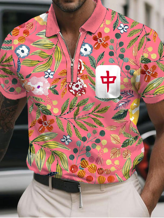 Polo casual Mahjong de los hombres