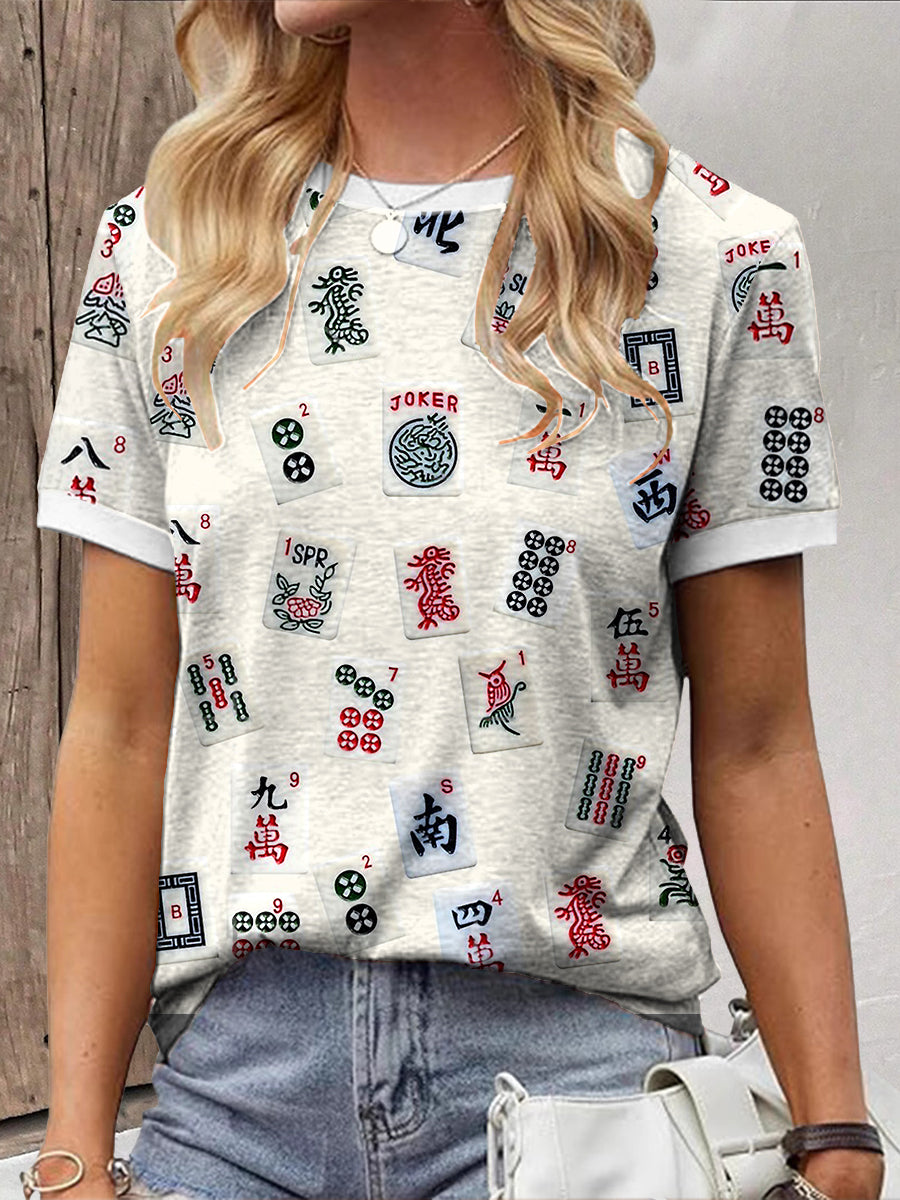 Camiseta Mahjong Lovers para mujer
