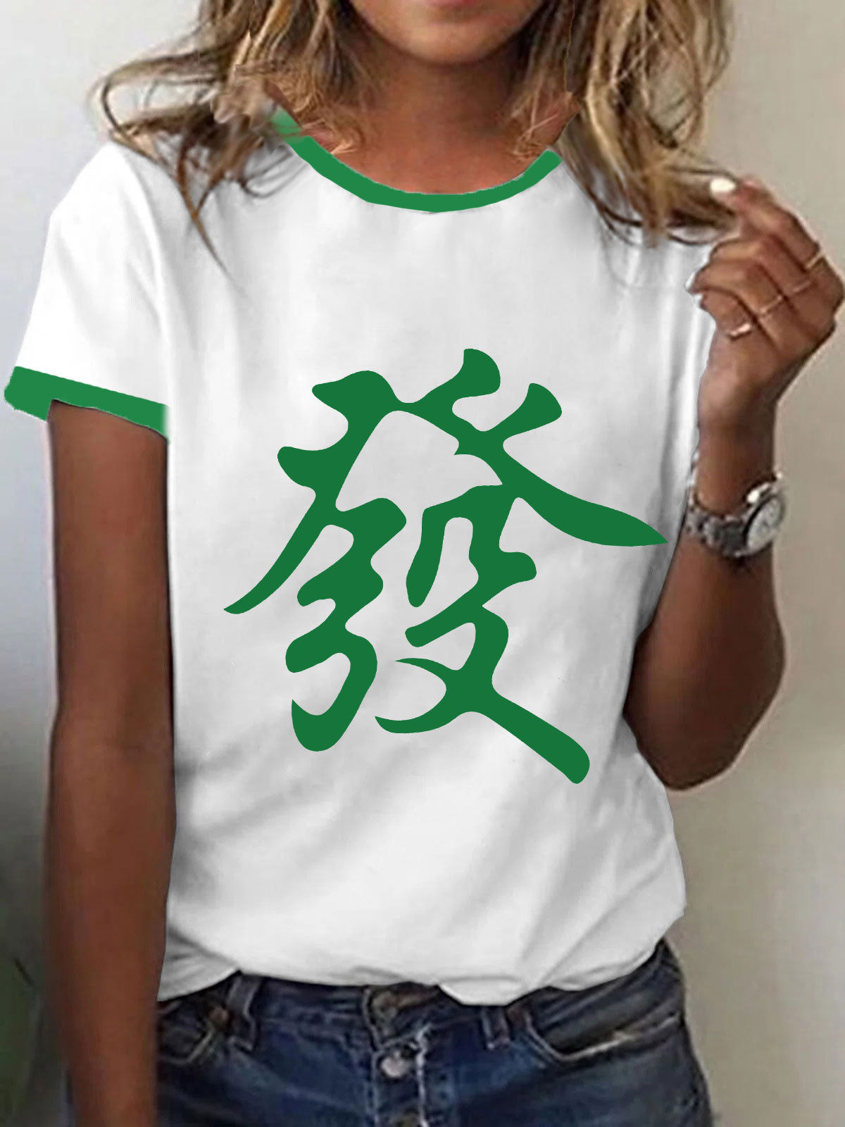 Camiseta Mahjong para mujer