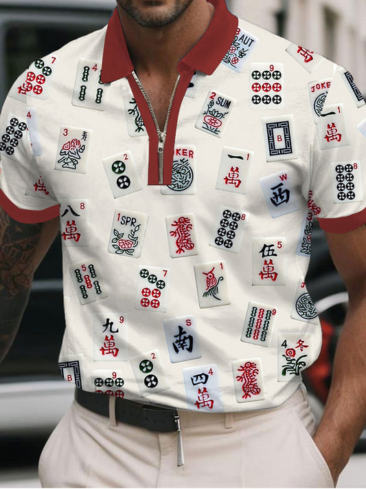 Polo de los amantes de Mahjong de los hombres