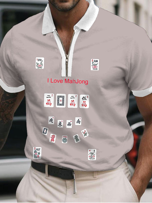 Polo de los amantes de Mahjong de los hombres