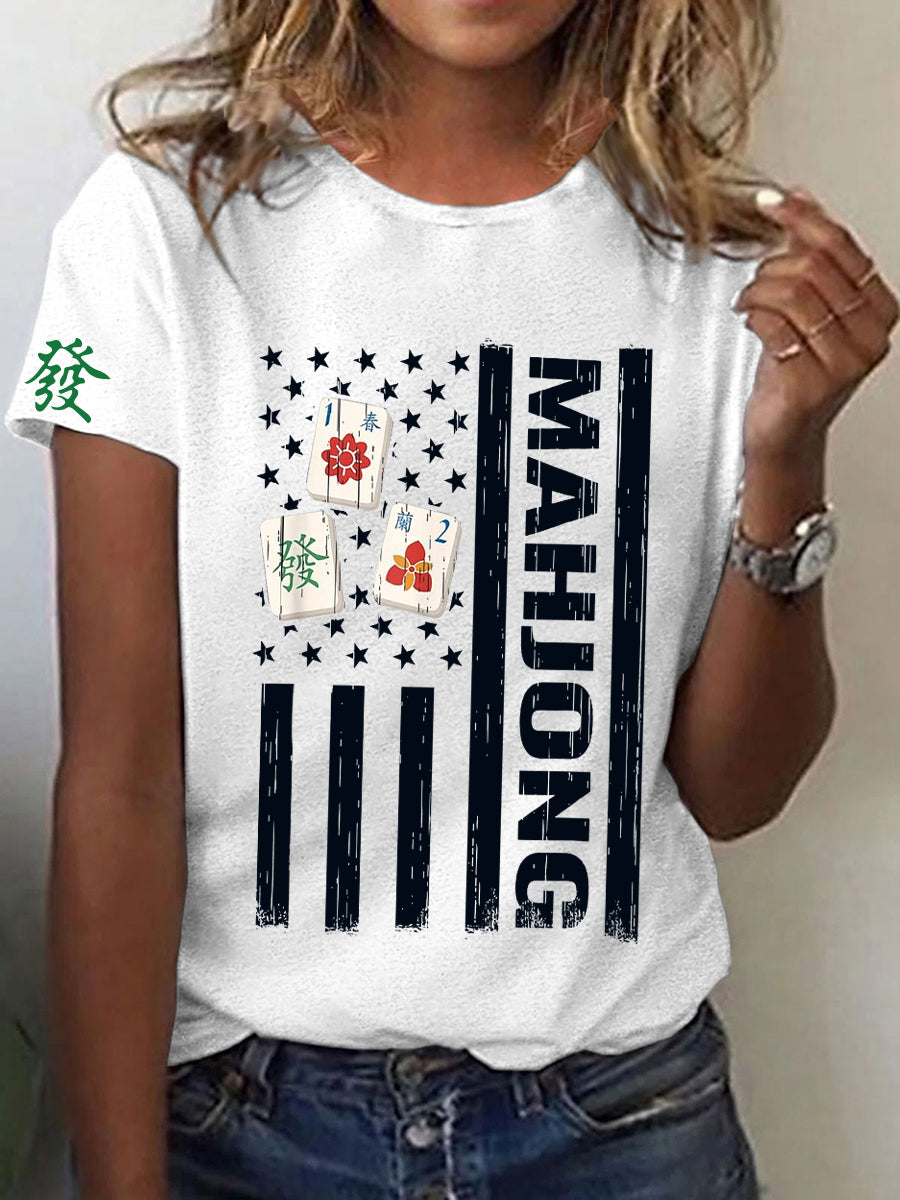 Camiseta Mahjong para mujer