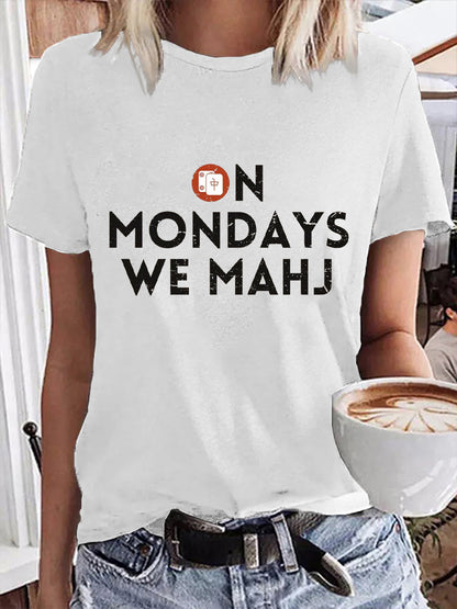 Camiseta Mahjong para mujer