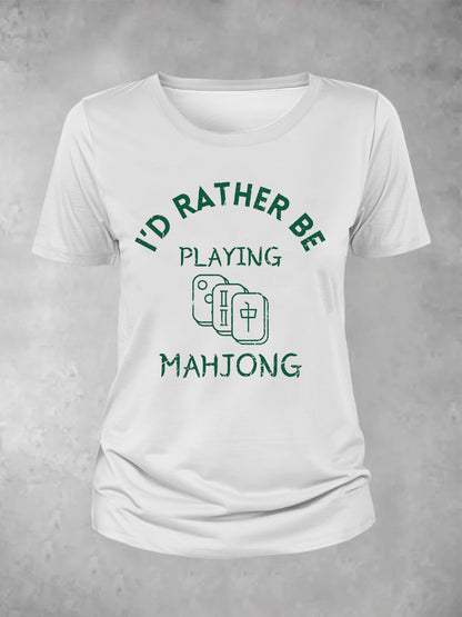Camiseta Mahjong para mujer