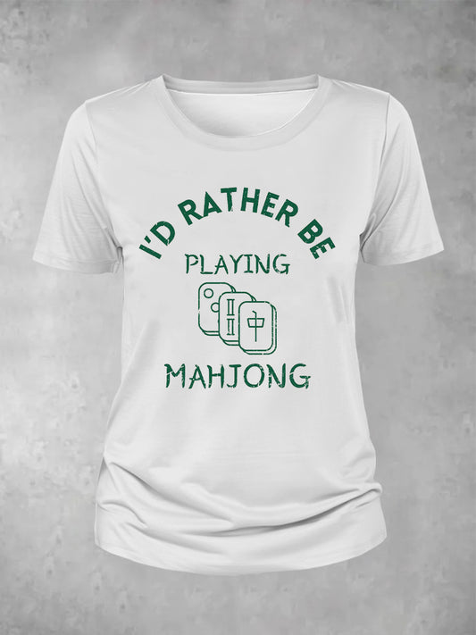 Camiseta Mahjong para mujer