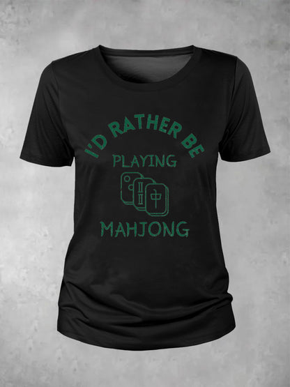 Camiseta Mahjong para mujer