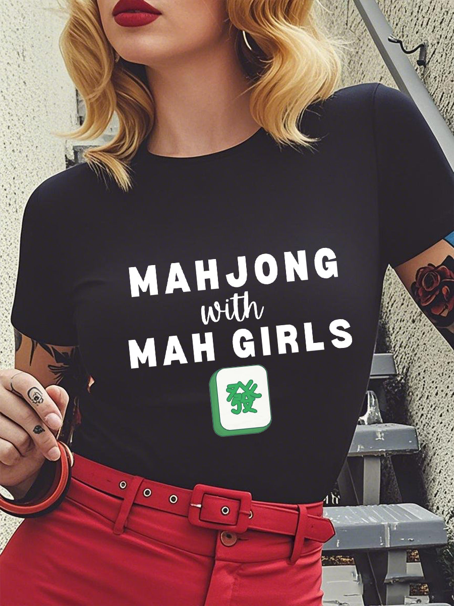 Camiseta Mahjong para mujer