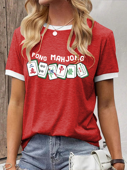 Camiseta Mahjong Lovers para mujer