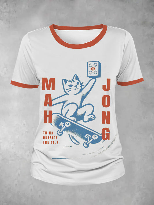 Camiseta Mahjong para mujer