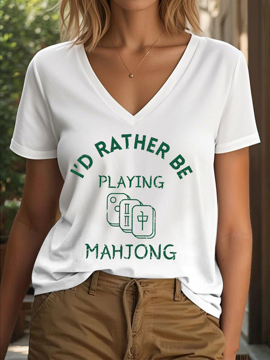 Camiseta Mahjong Lovers para mujer