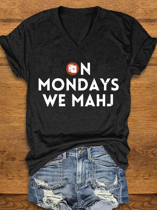 Camiseta Mahjong Lovers para mujer
