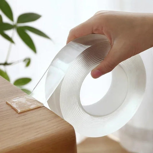 🔥🔥Nastro magico nano trasparente che non lascia tracce, maniglia biadesiva riutilizzabile