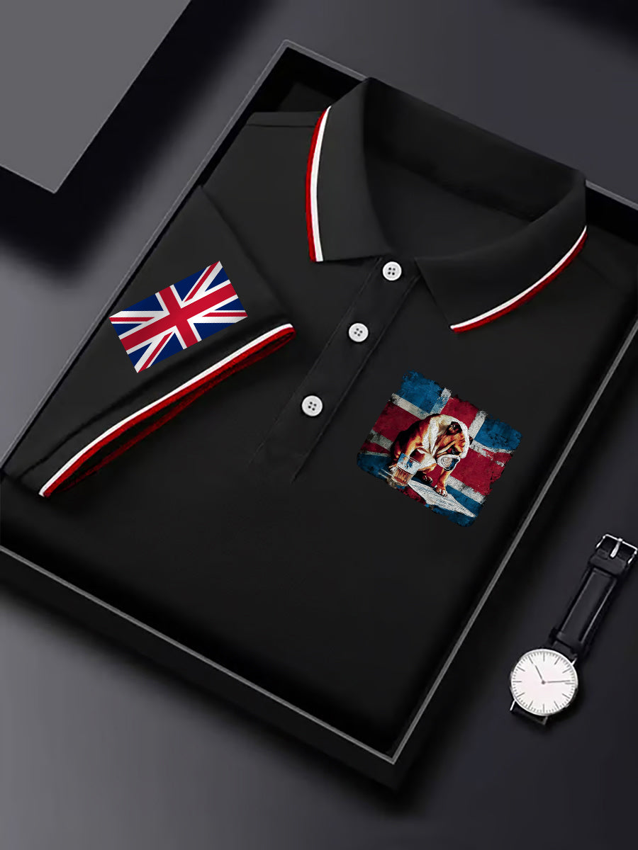 Men's Vintage England Flag Casual Shirt