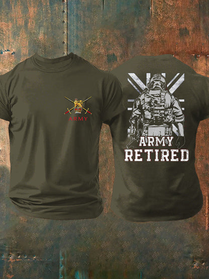 Men's British Veteran Printed T-shirt