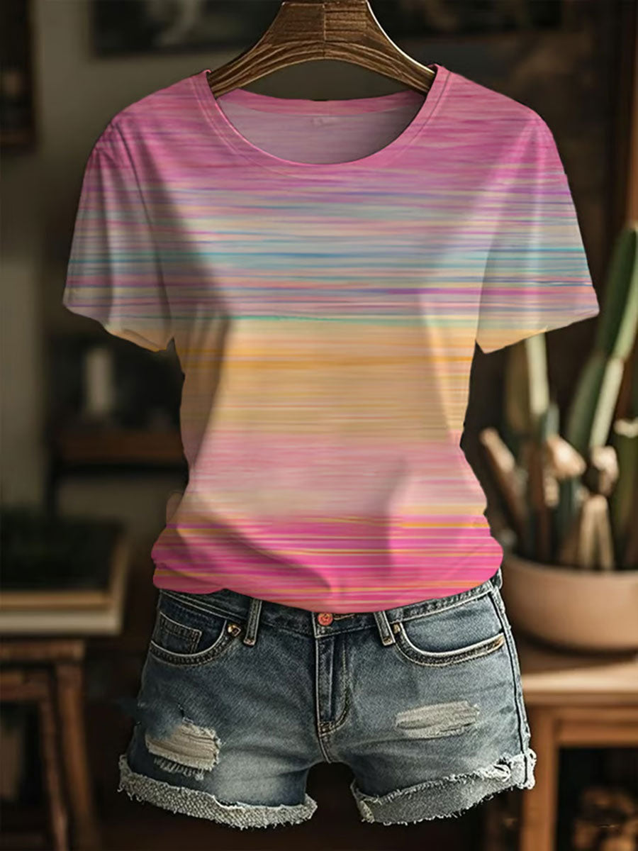 Women's Breast Cancer Awareness Print T-Shirt
