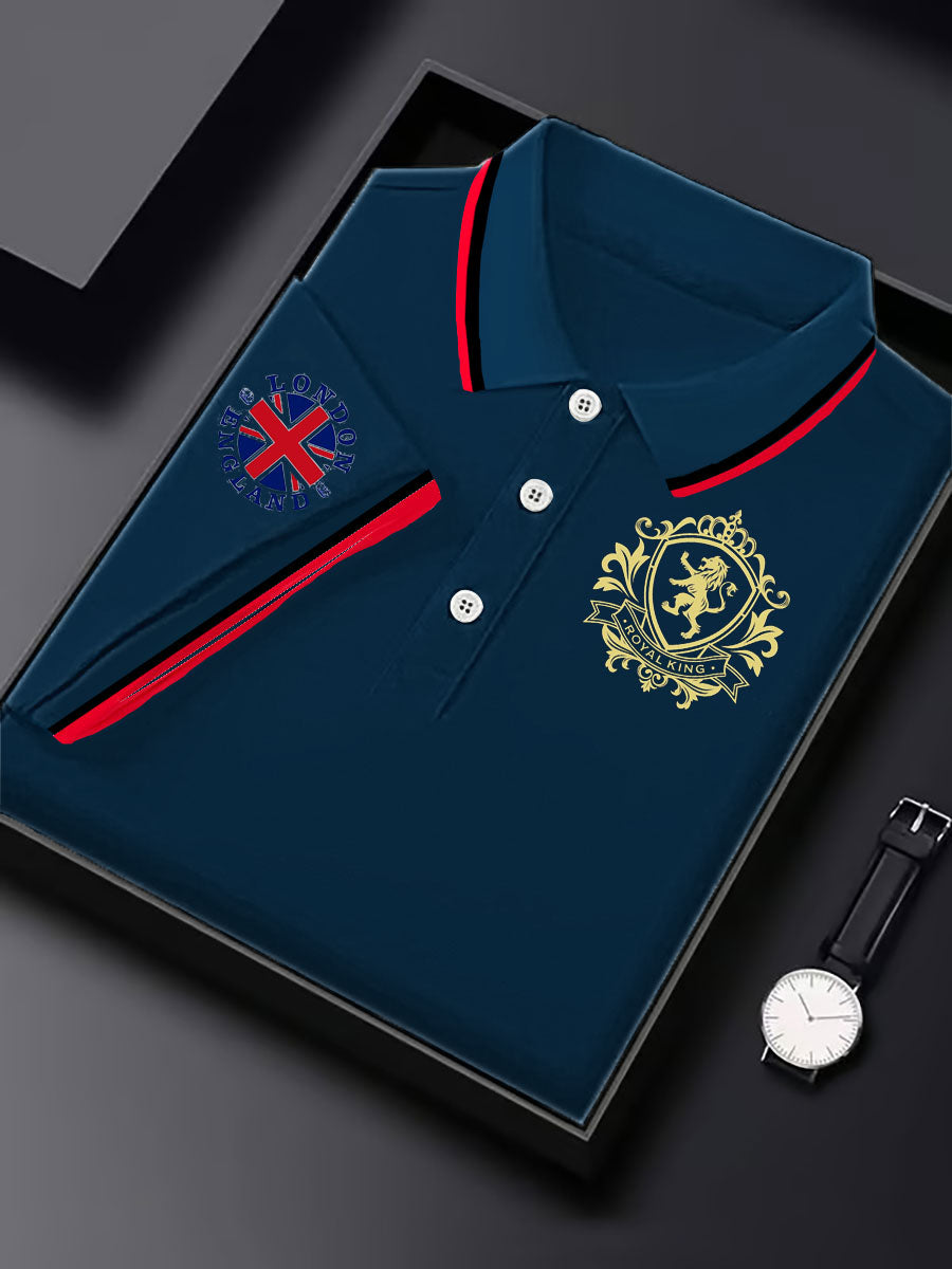 British business men's short sleeve shirt