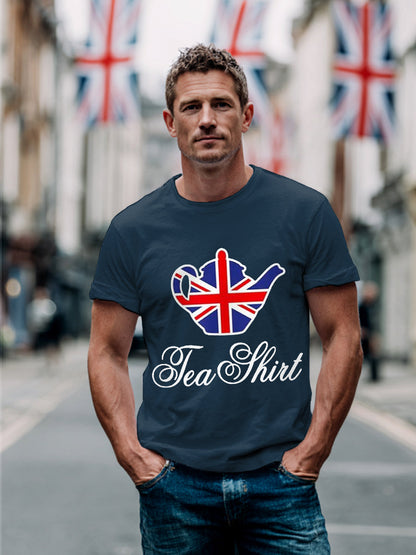 Men's Funny British Tea Shirt Casual Tee