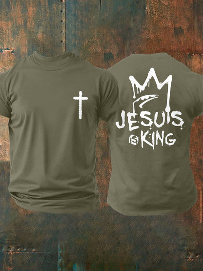 Men's Jesus Is King Casual Tee