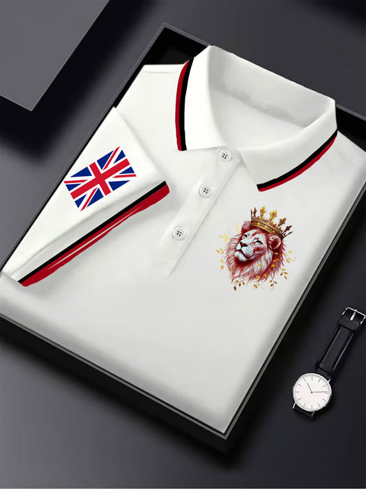 British business men's short sleeve shirt