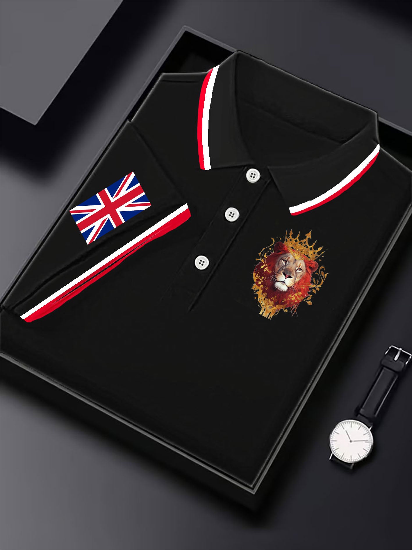 British business men's short sleeve shirt