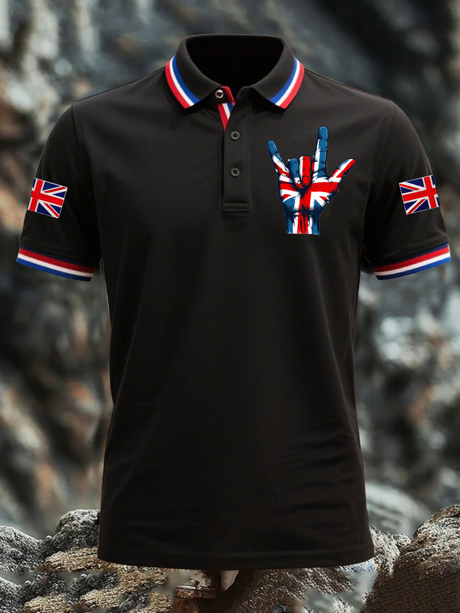 Men's British Flag Short Sleeve Shirt