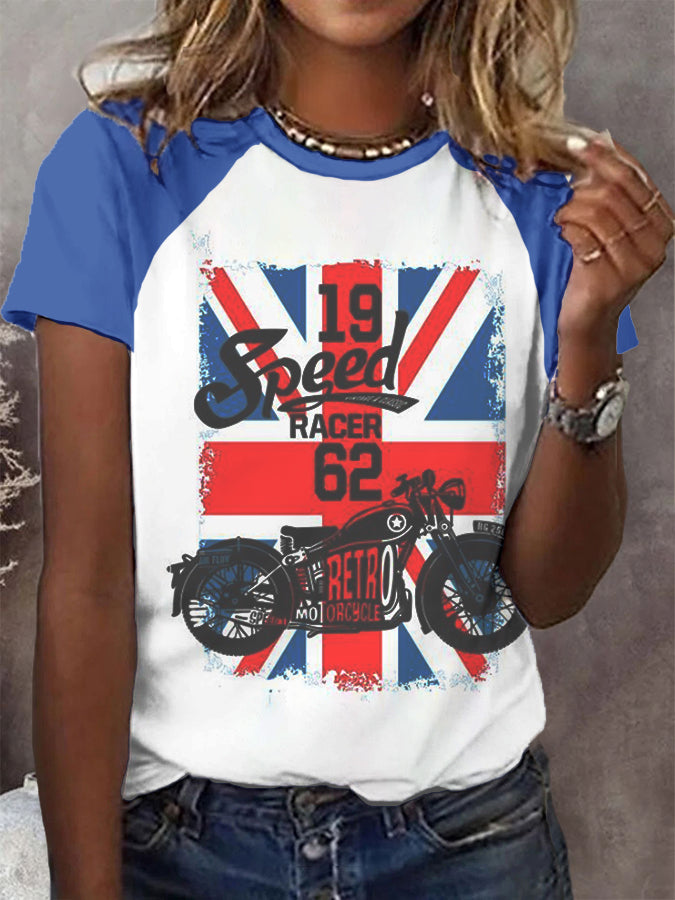 Women's Vintage British Legend Motorcycle Classic Biker T-Shirt