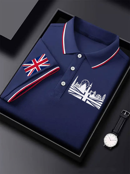 Men's Vintage England Flag Casual Shirt