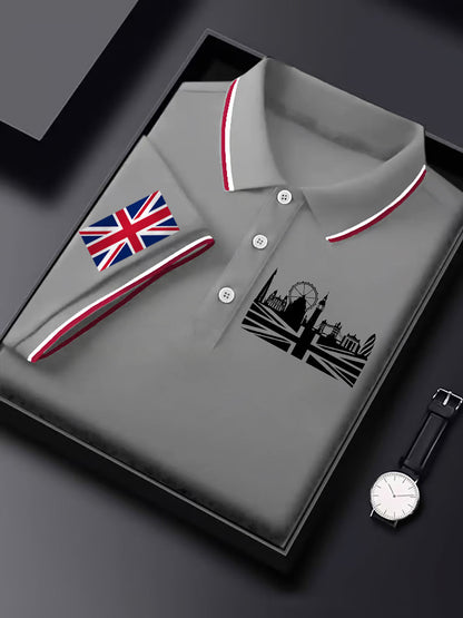 Men's Vintage England Flag Casual Shirt