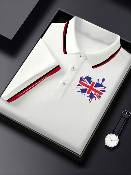 British business men's short sleeve shirt