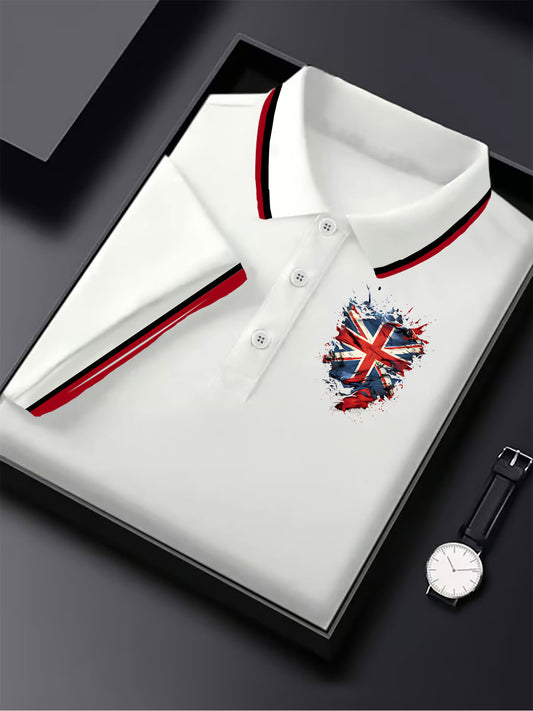 British business men's short sleeve shirt