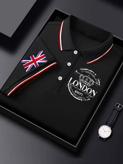 Men's Vintage England Flag Casual Shirt