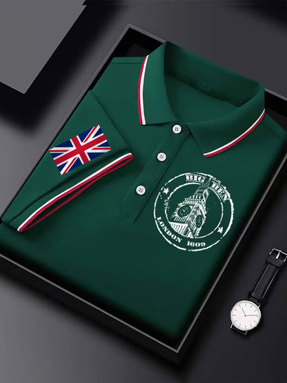 Men's Vintage England Flag Casual Shirt