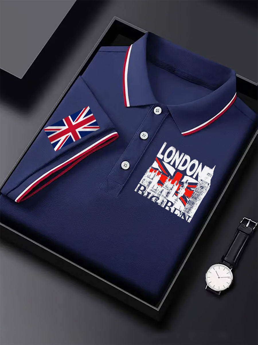 Men's Vintage England Flag Casual Shirt