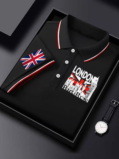 Men's Vintage England Flag Casual Shirt